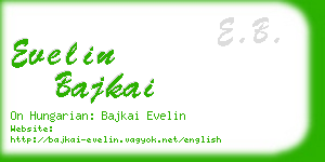 evelin bajkai business card